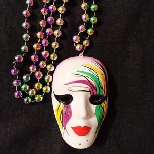 Mardi Gras Beaded Necklace